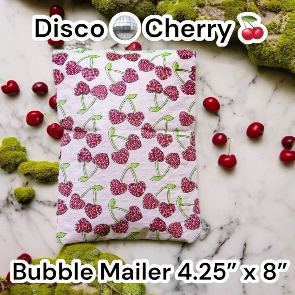 Disco Cherry Poly Bubble Mailer 4.25